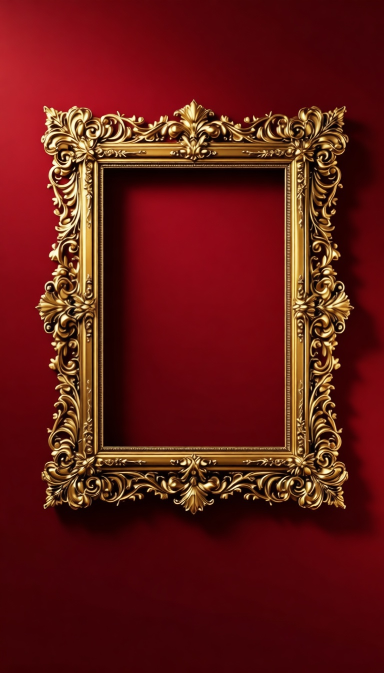 Ornate Baroque Picture Frame free 3D printable STL