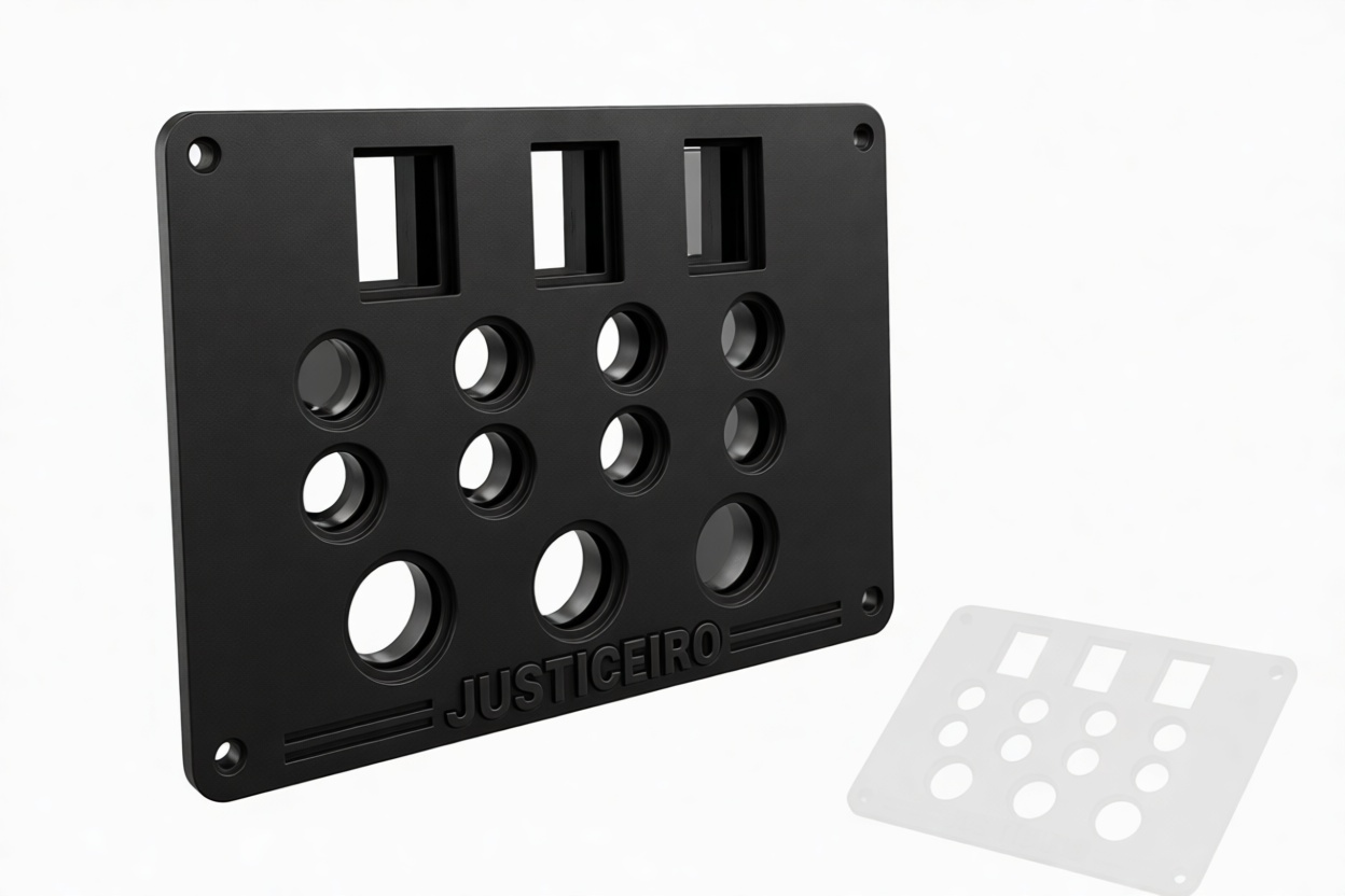 Justiceiro Faceplate Panel free 3D printable STL