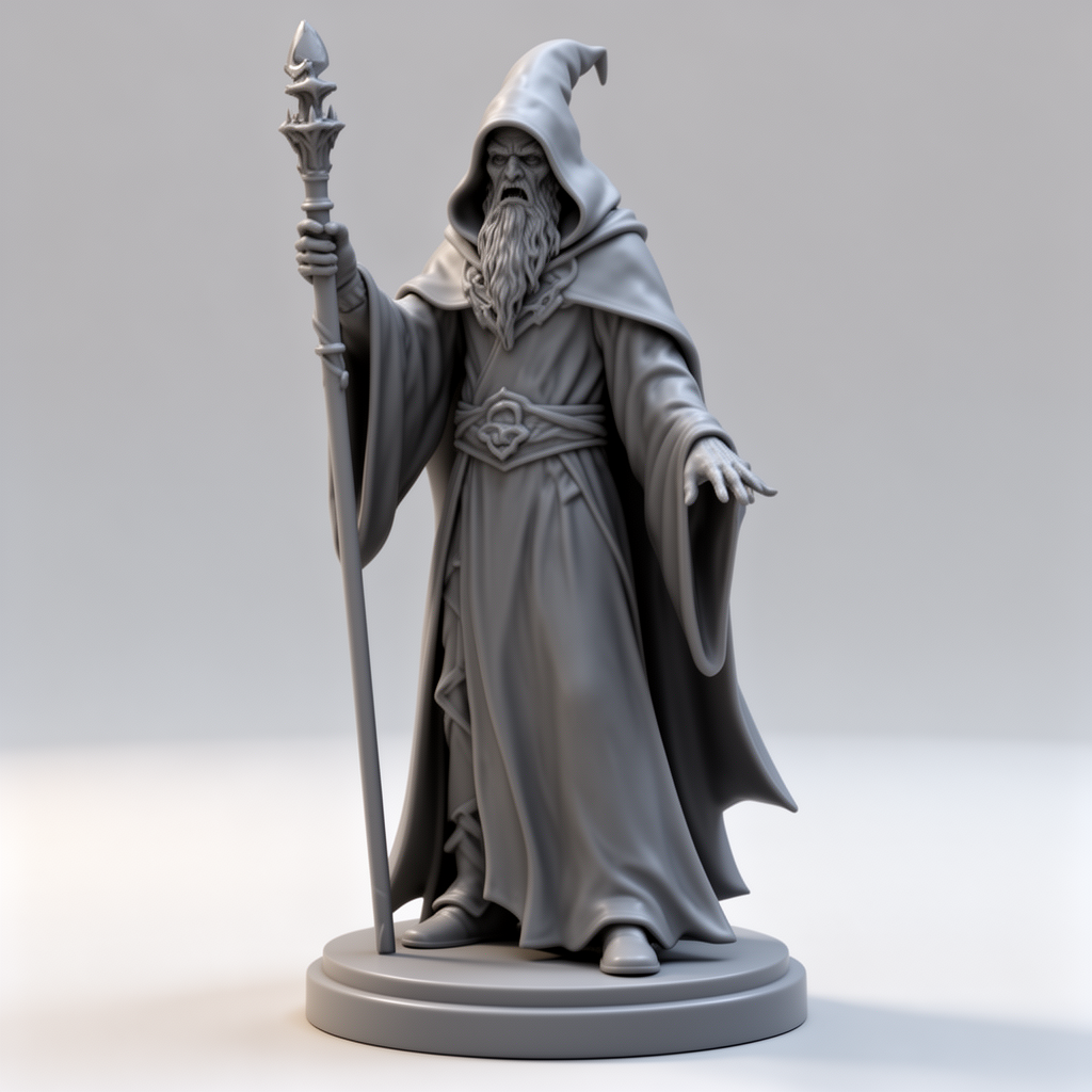 Mad Mage Figurine free 3D printable STL