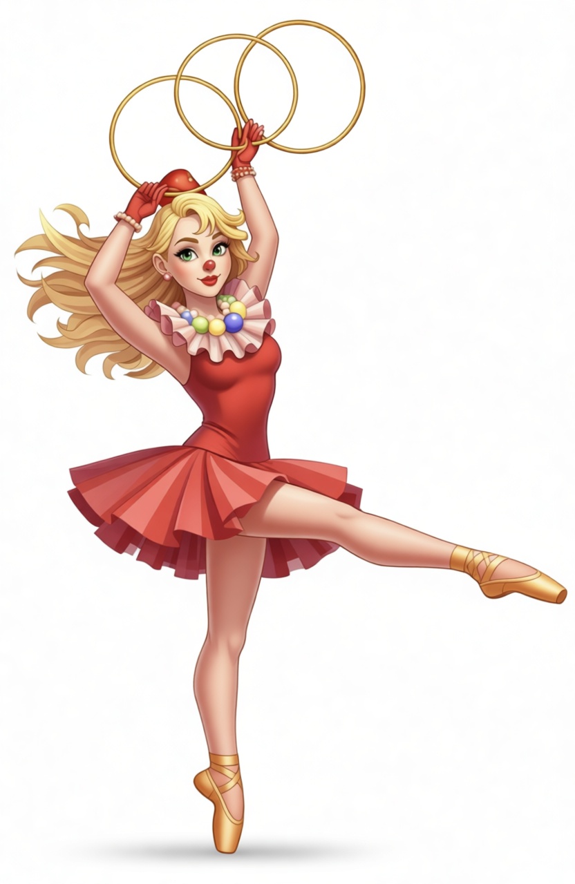 Circus Clown Ballerina Figurine free 3D printable STL