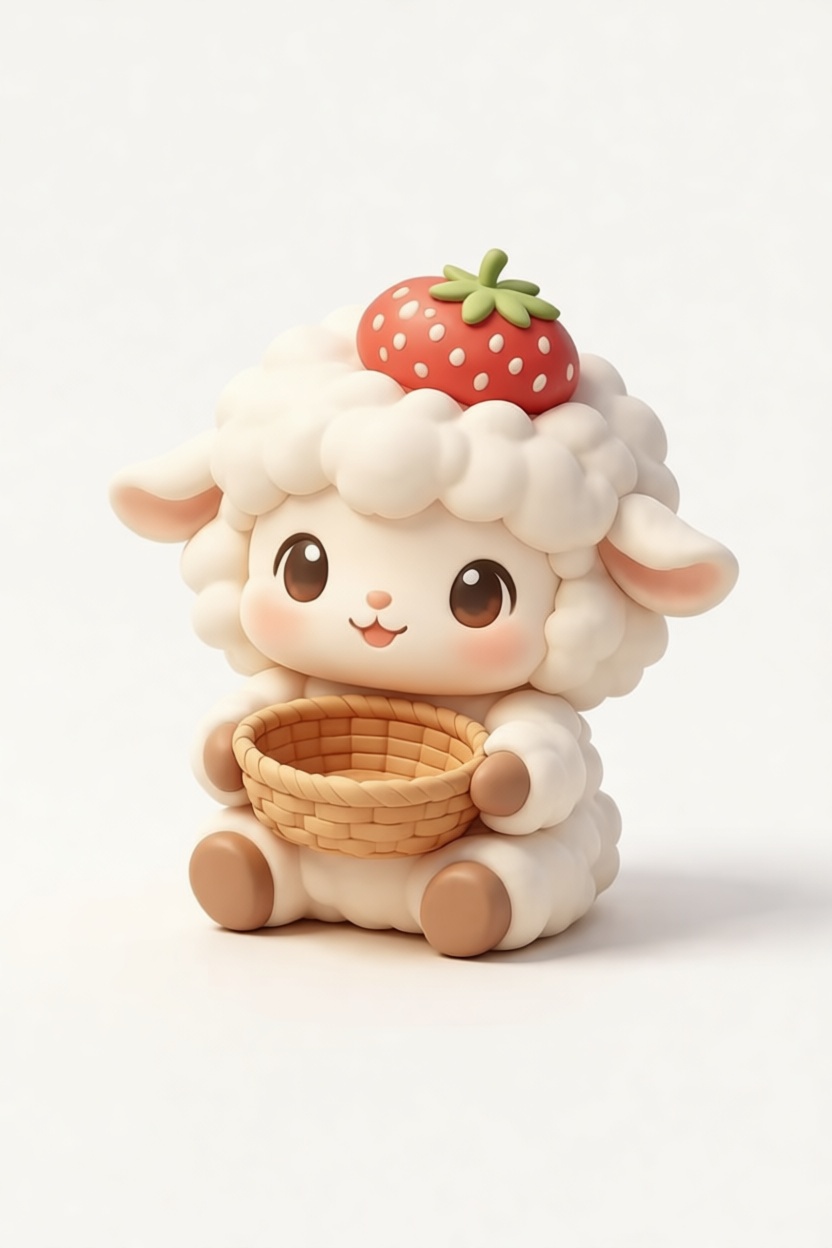 Cute Lamb Figurine free 3D printable STL