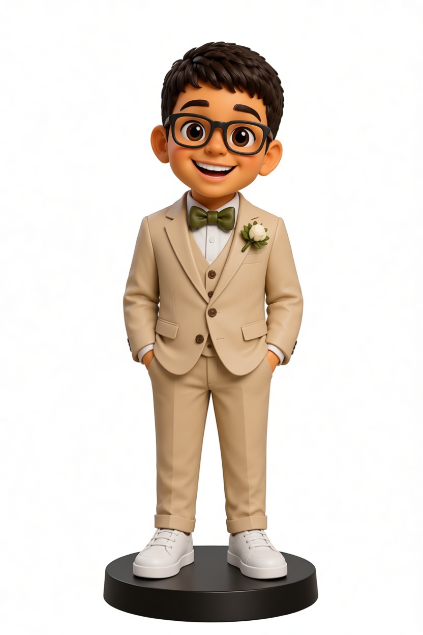 Boy in Tan Suit Figurine free 3D printable STL