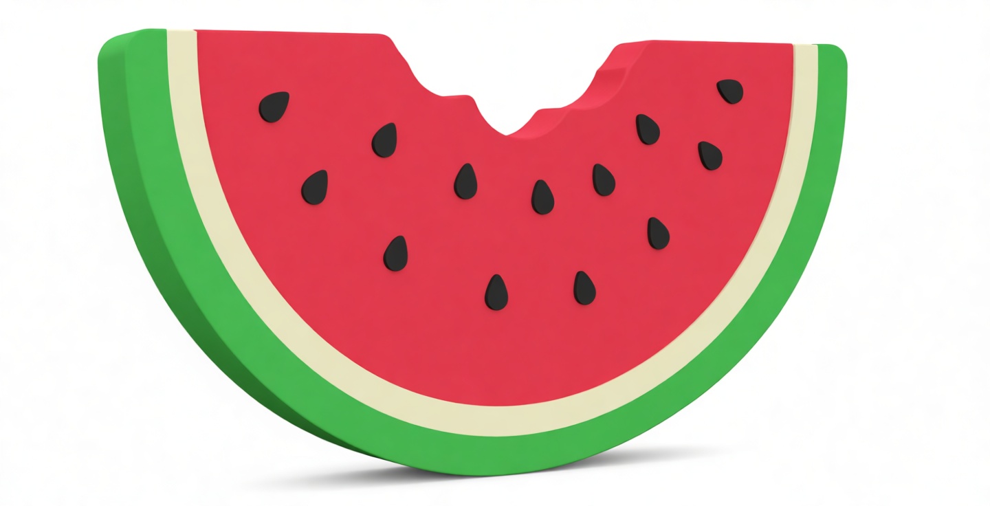 Watermelon Slice Figurine free 3D printable STL