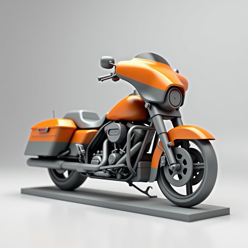 Vibrant Harley Davidson Model free 3D printable STL