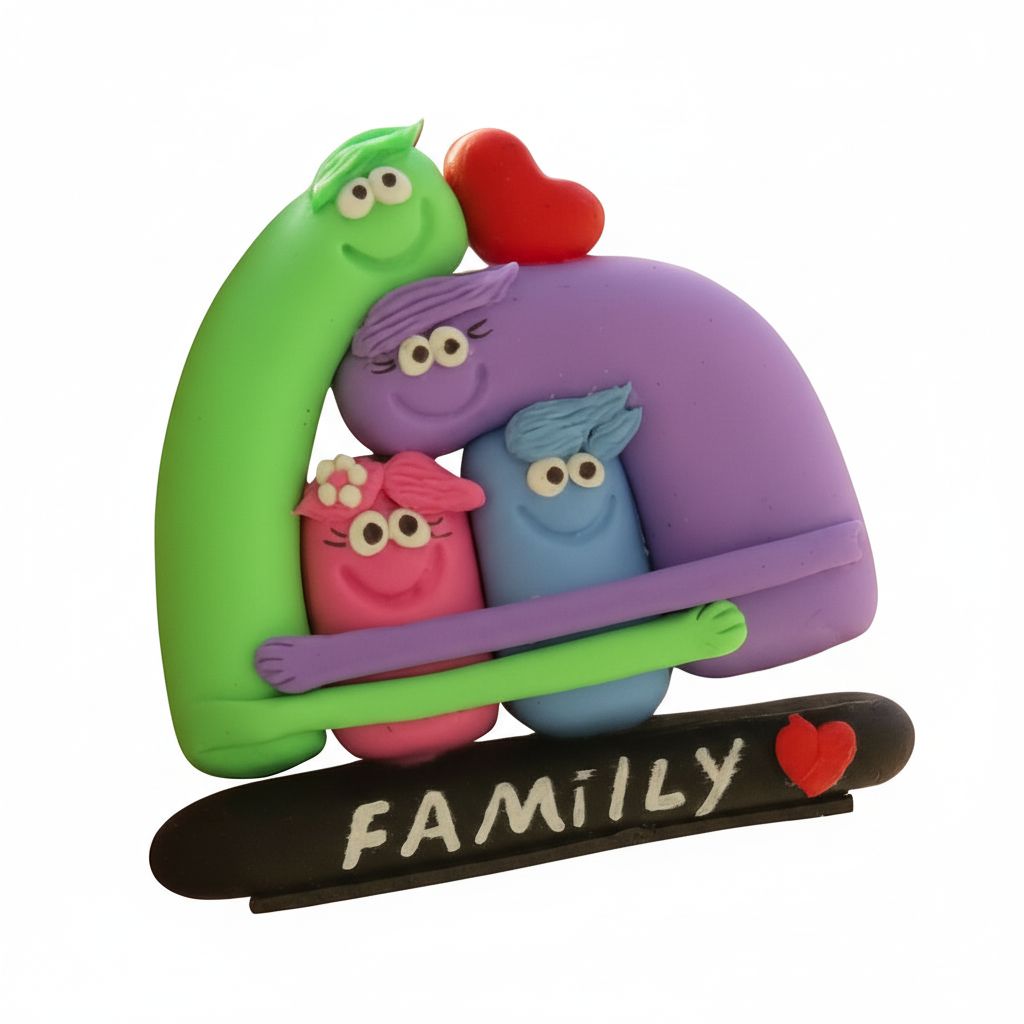 Colorful Family Sculpture free 3D printable STL