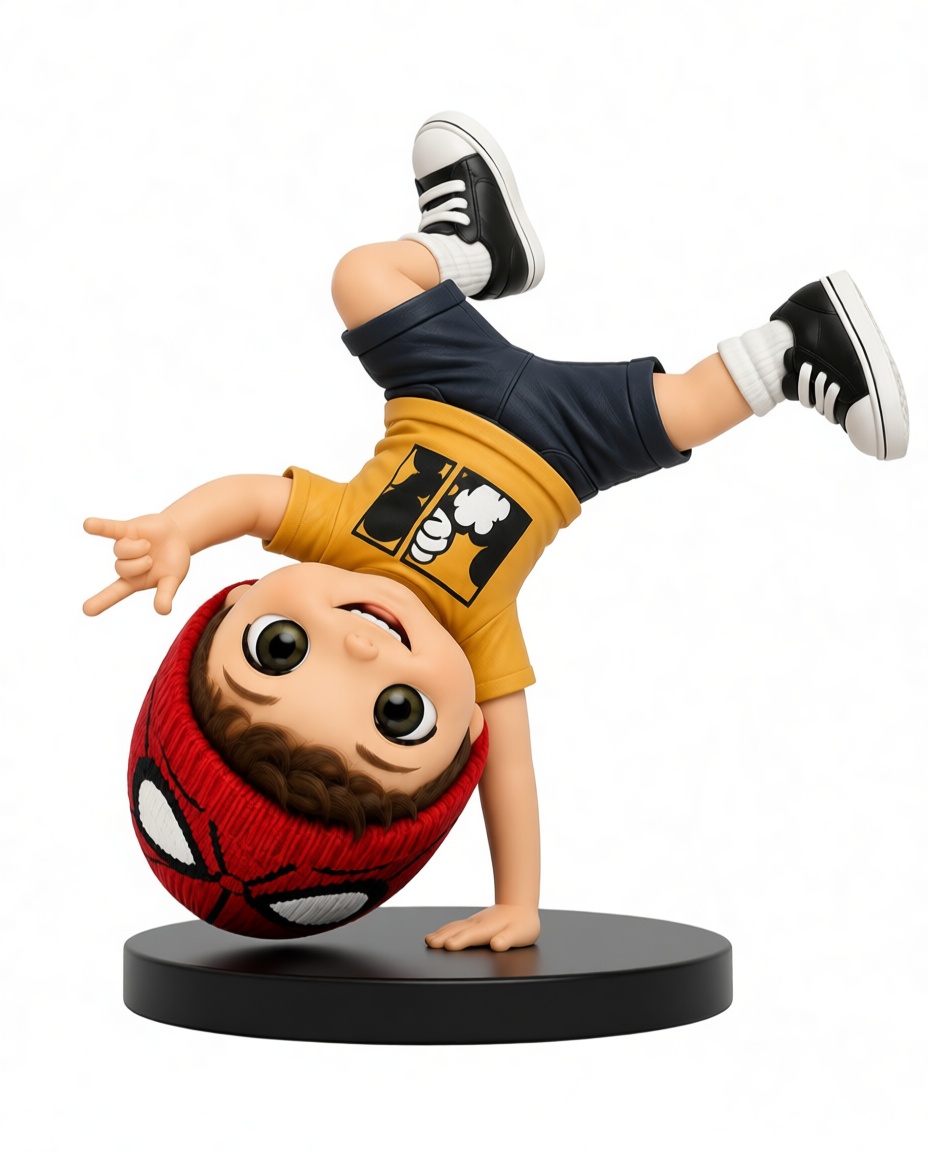 Boy Breakdancer Figurine free 3D printable STL