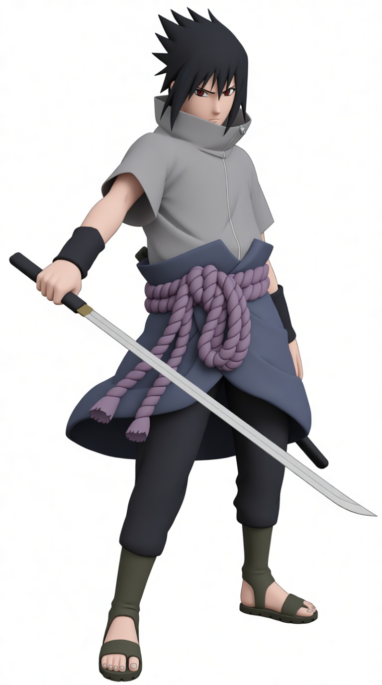 Sasuke Uchiha Figurine free 3D printable STL