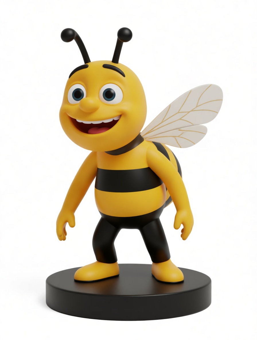 Bee Character Figurine free 3D printable STL