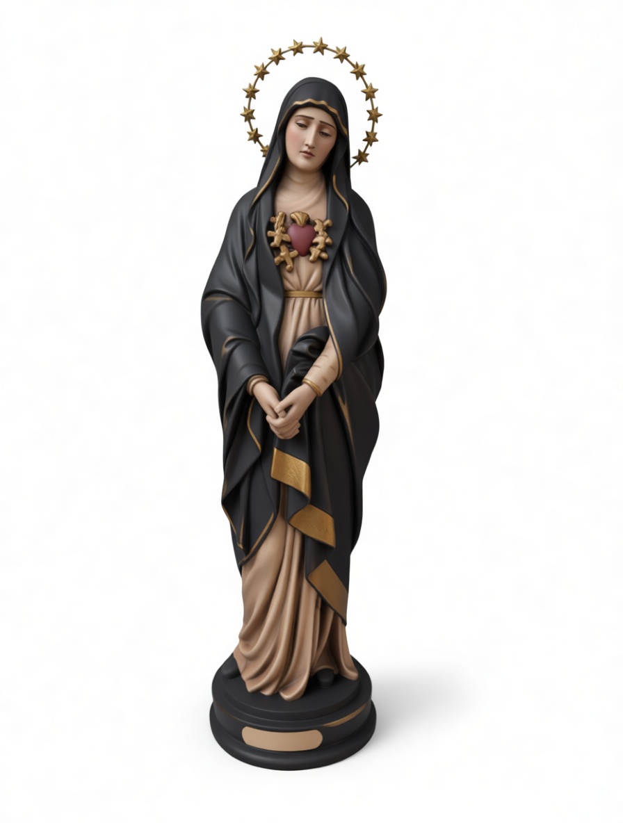 Virgin Mary Statue free 3D printable STL