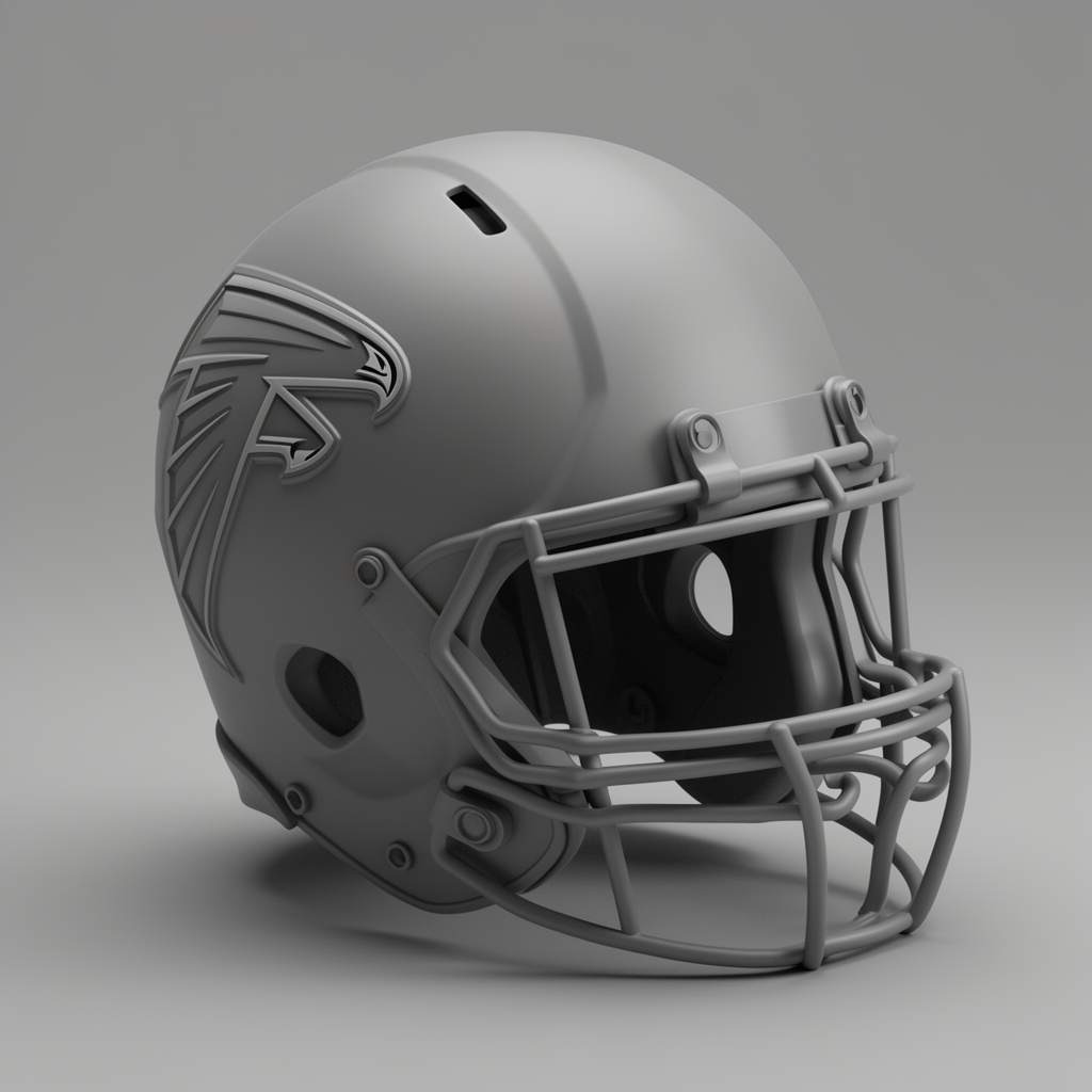 Atlanta Falcons Helmet free 3D printable STL
