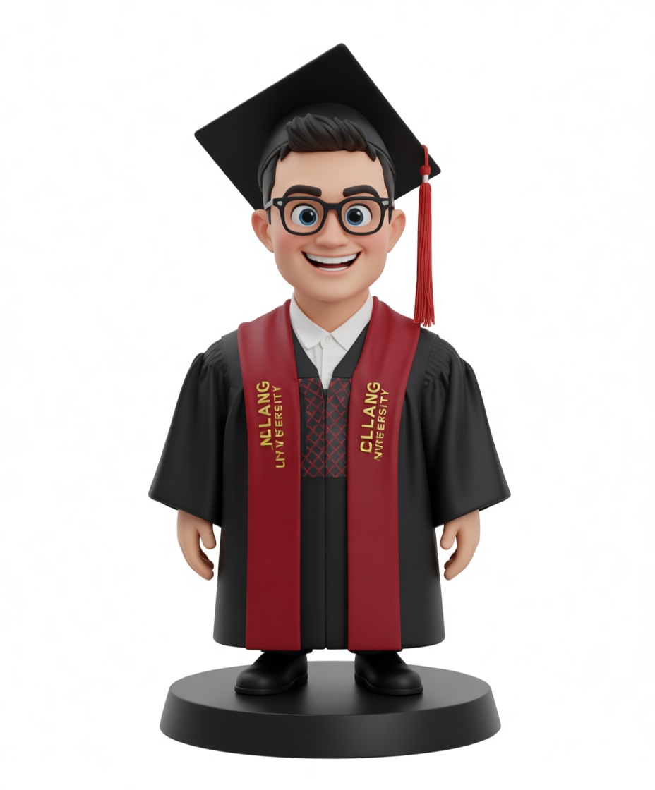 Graduation Graduate Figurine free 3D printable STL