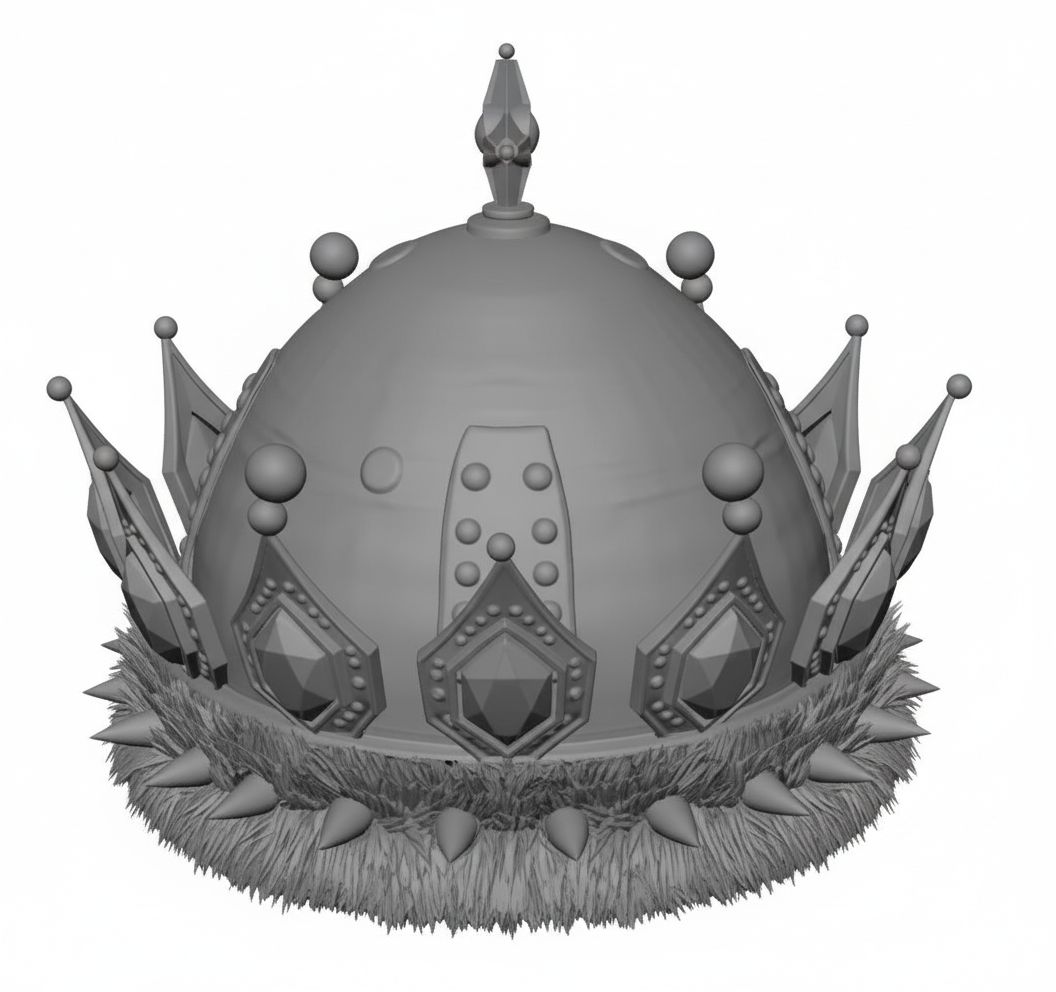 Spiked Viking Helmet free 3D printable STL