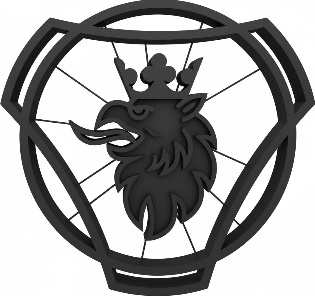 Scania Grille Emblem free 3D printable STL