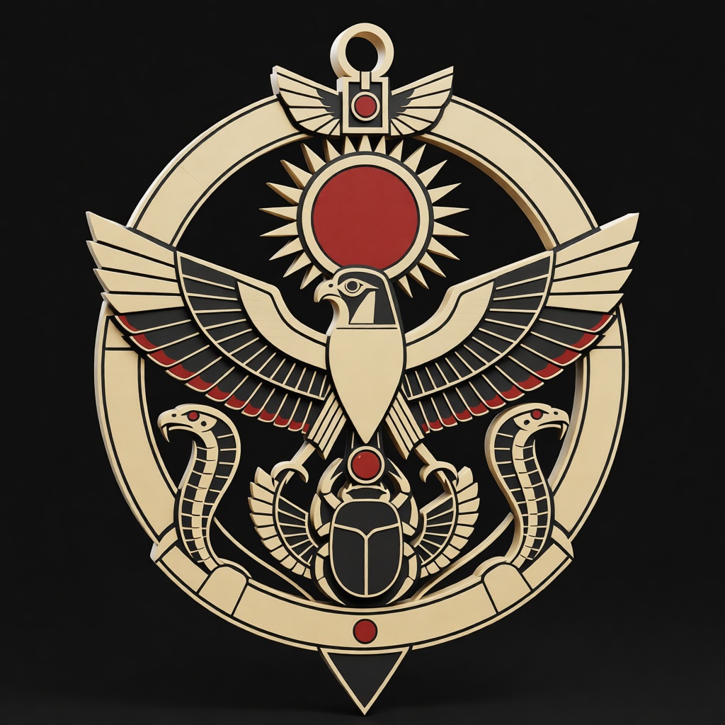 Egyptian Horus Emblem free 3D printable STL