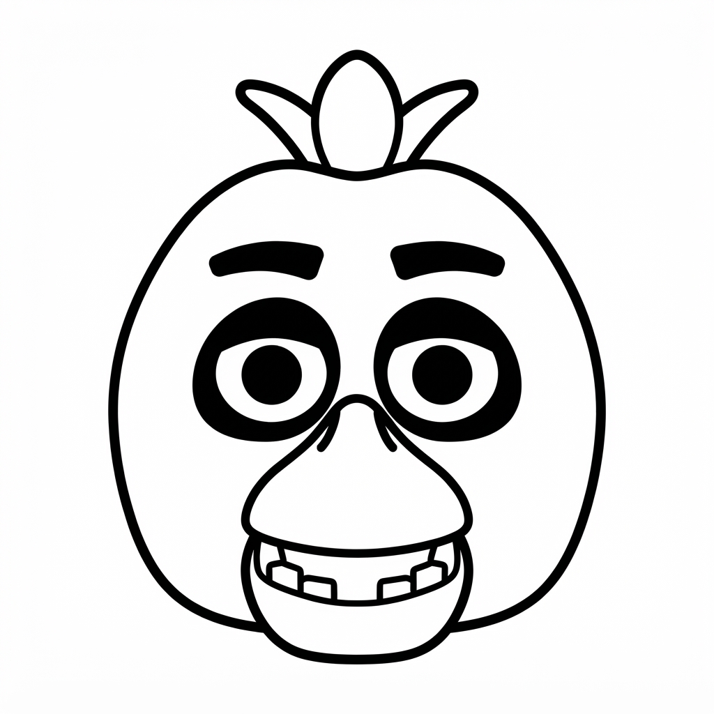 Chica FNAF Mask free 3D printable STL