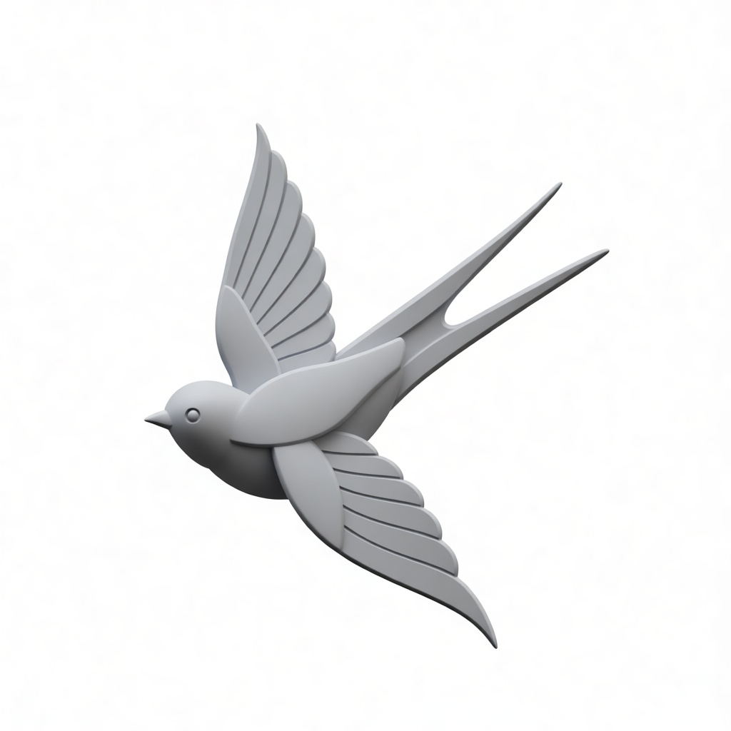 Swallow Bird Figurine free 3D printable STL