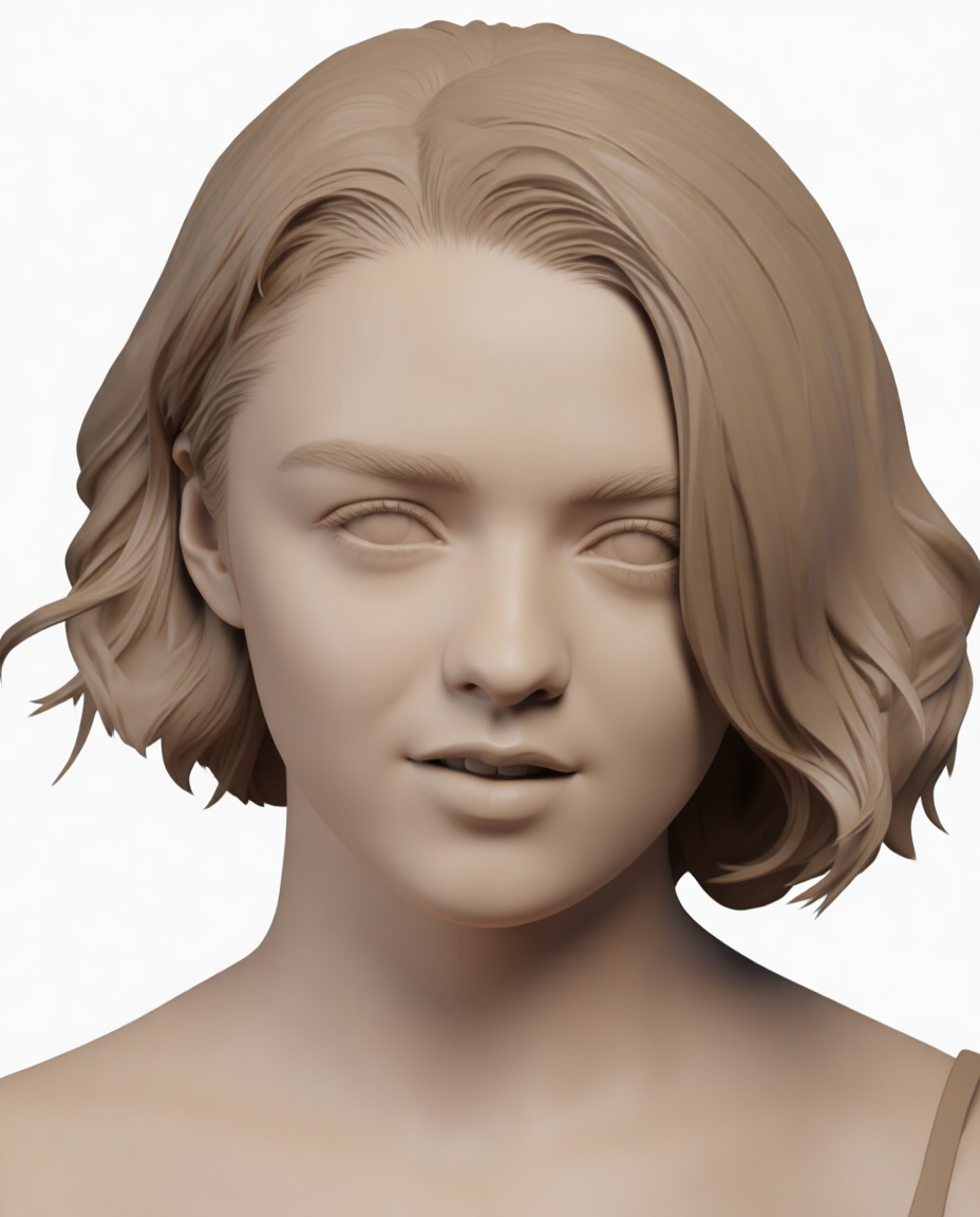 Young Woman Bust free 3D printable STL
