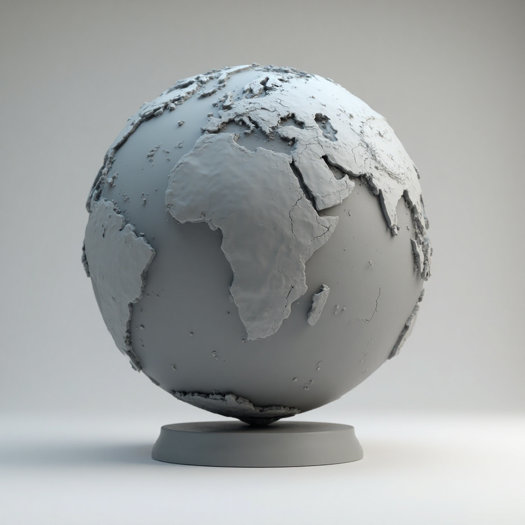 Earth Globe Model free 3D printable STL
