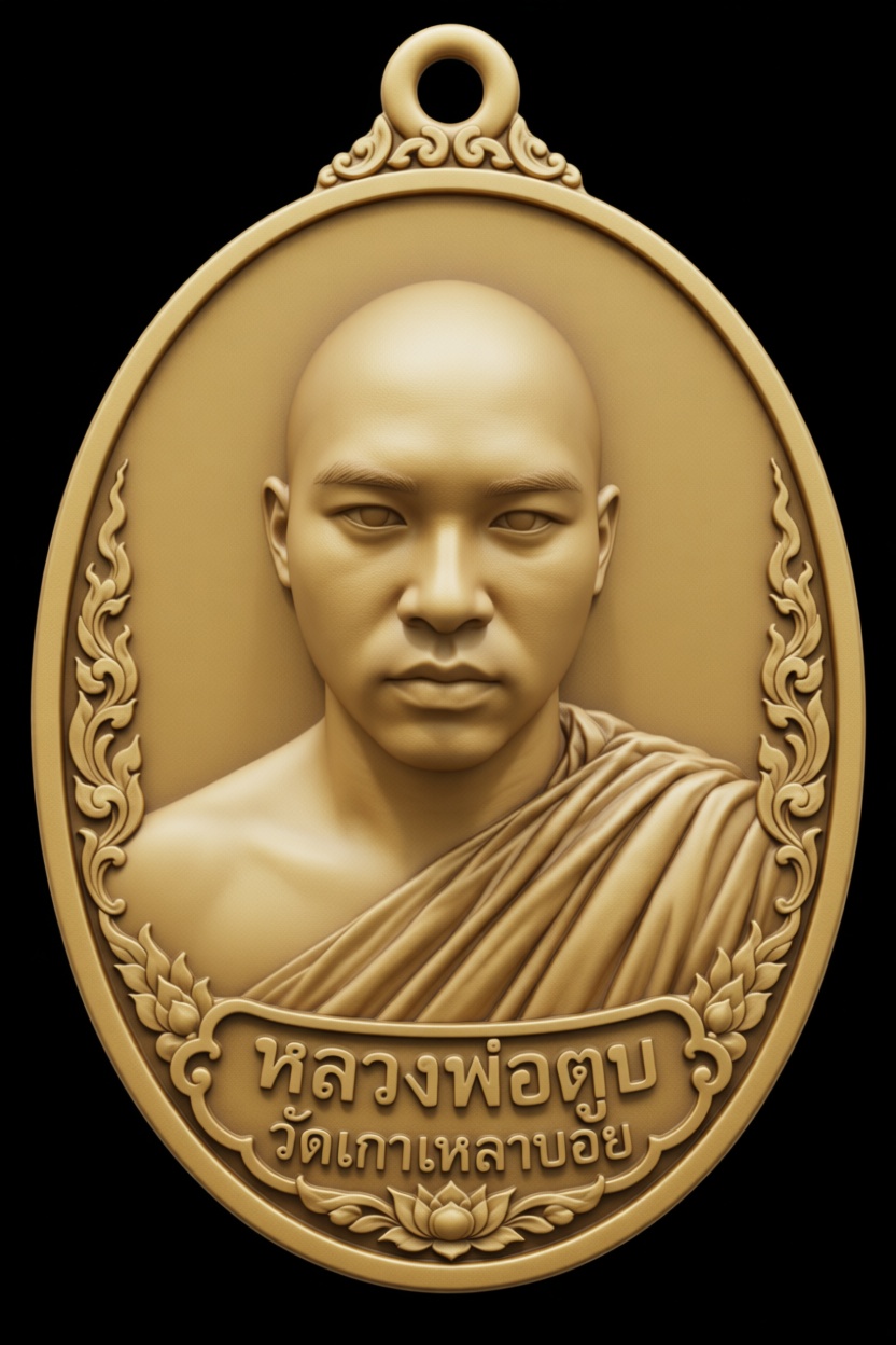 Luang Pho Tub Medallion free 3D printable STL