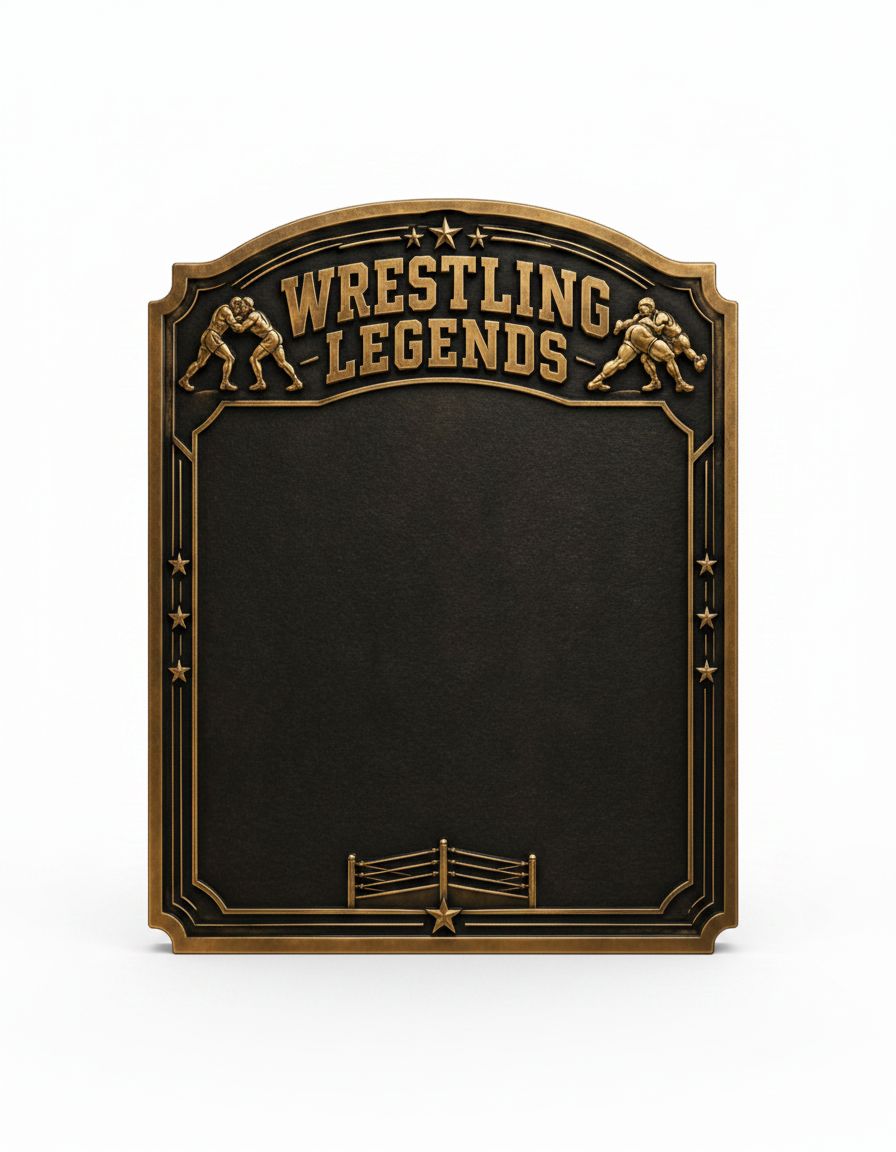 Wrestling Legends Plaque free 3D printable STL