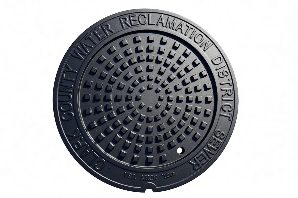 Clark County Manhole Cover free 3D printable STL