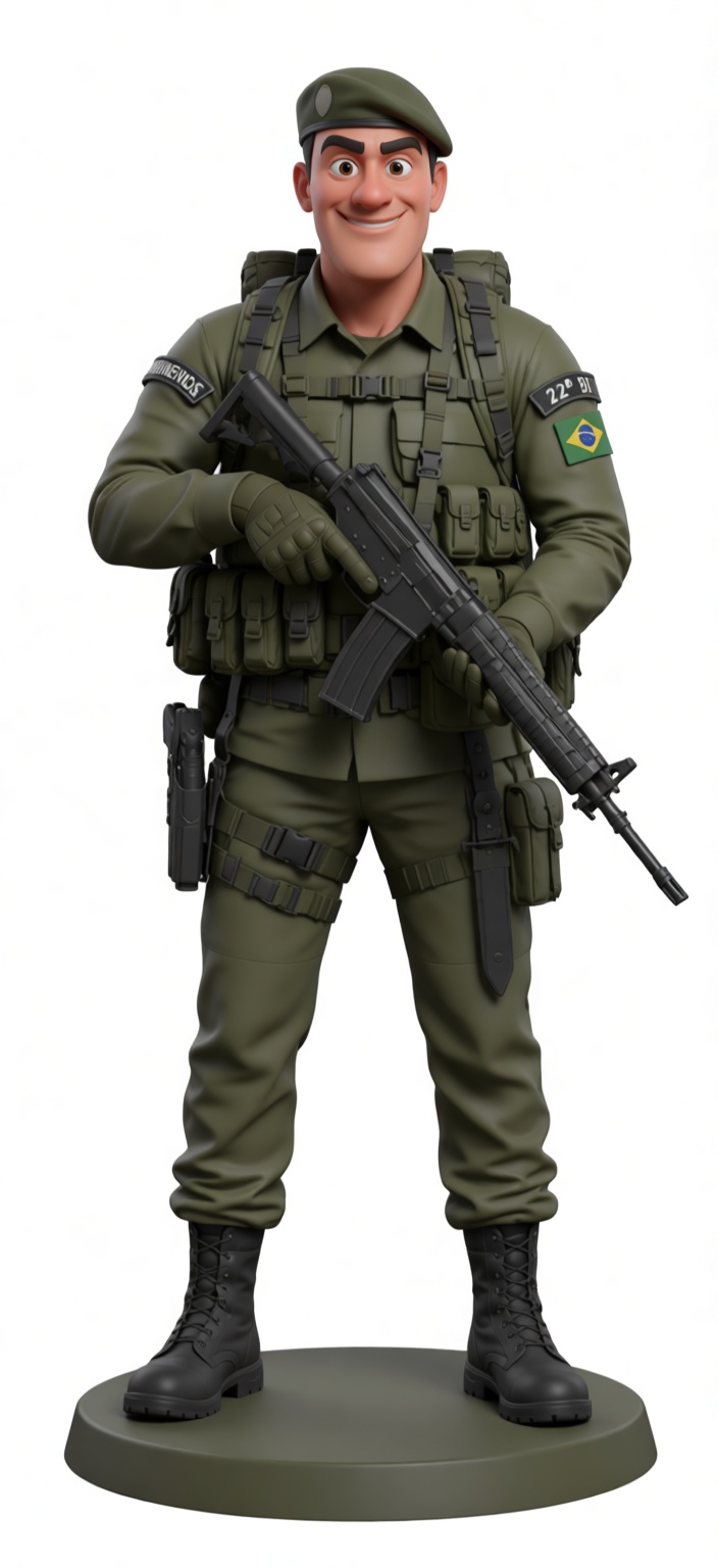 Brazilian Soldier Figurine free 3D printable STL