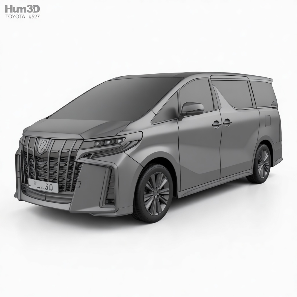 Toyota Alphard Model free 3D printable STL