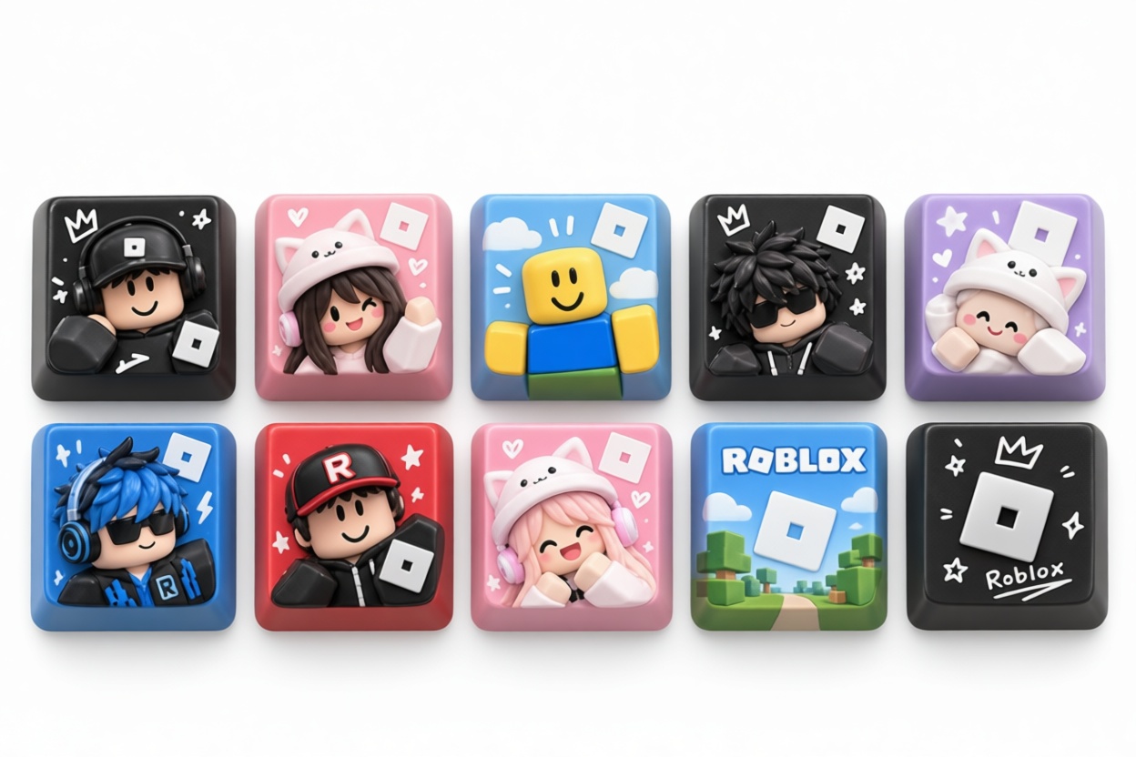 Roblox Avatar Keycaps free 3D printable STL