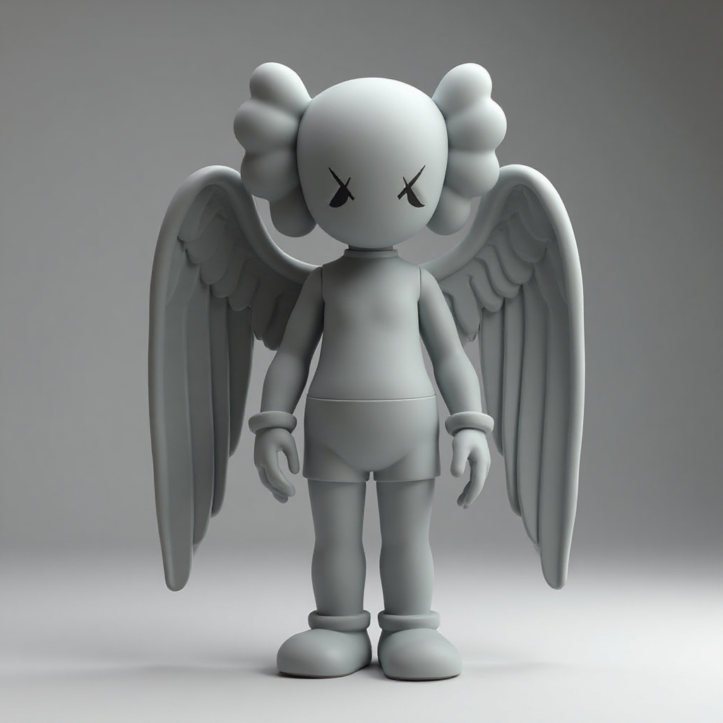 Kaws Figure with Angel Wings free 3D printable STL