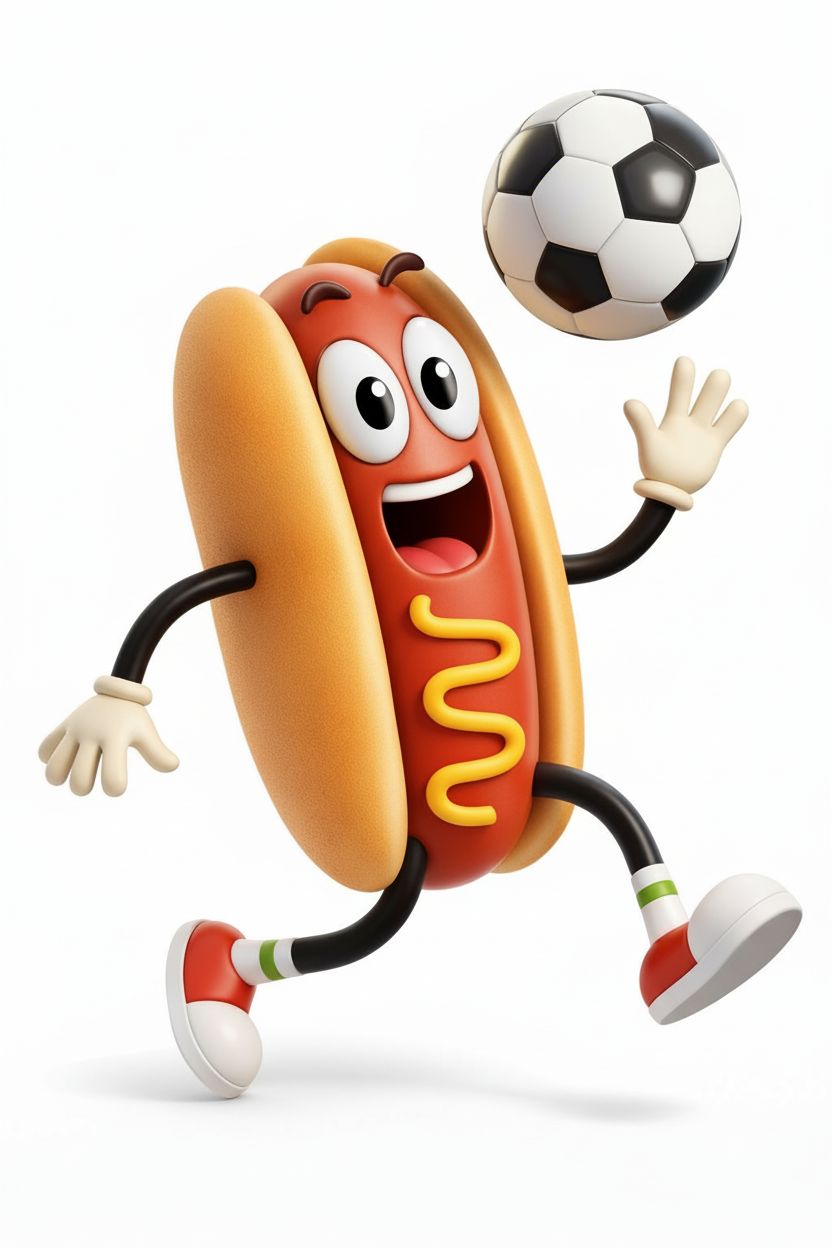 Soccer Hotdog Figurine free 3D printable STL