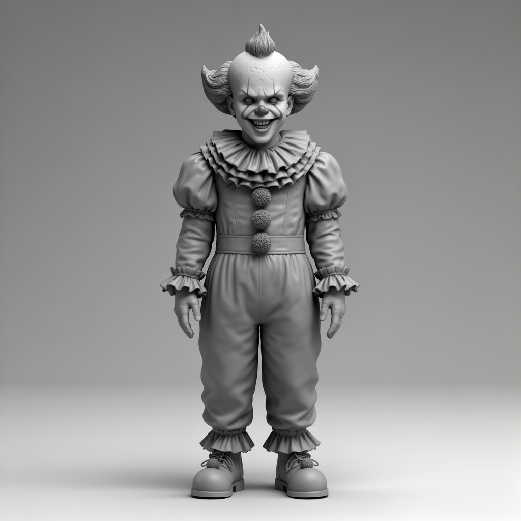 It The Clown Figurine free 3D printable STL