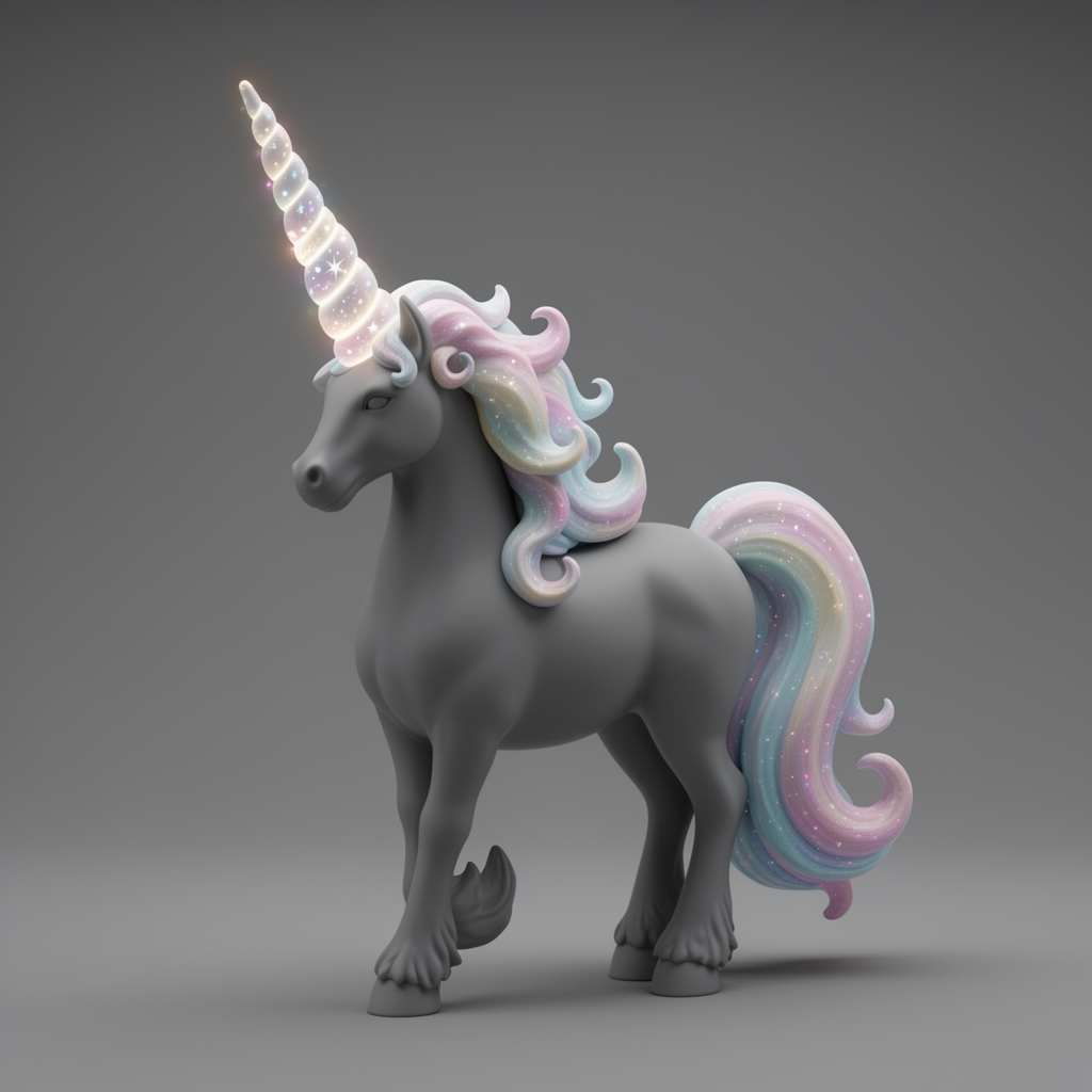 Whimsical Unicorn Figurine free 3D printable STL