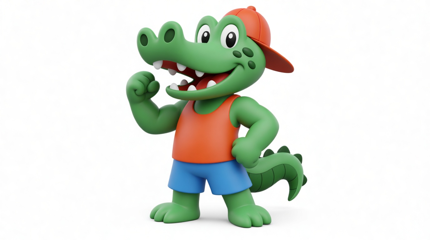 Cool Crocodile Figurine free 3D printable STL