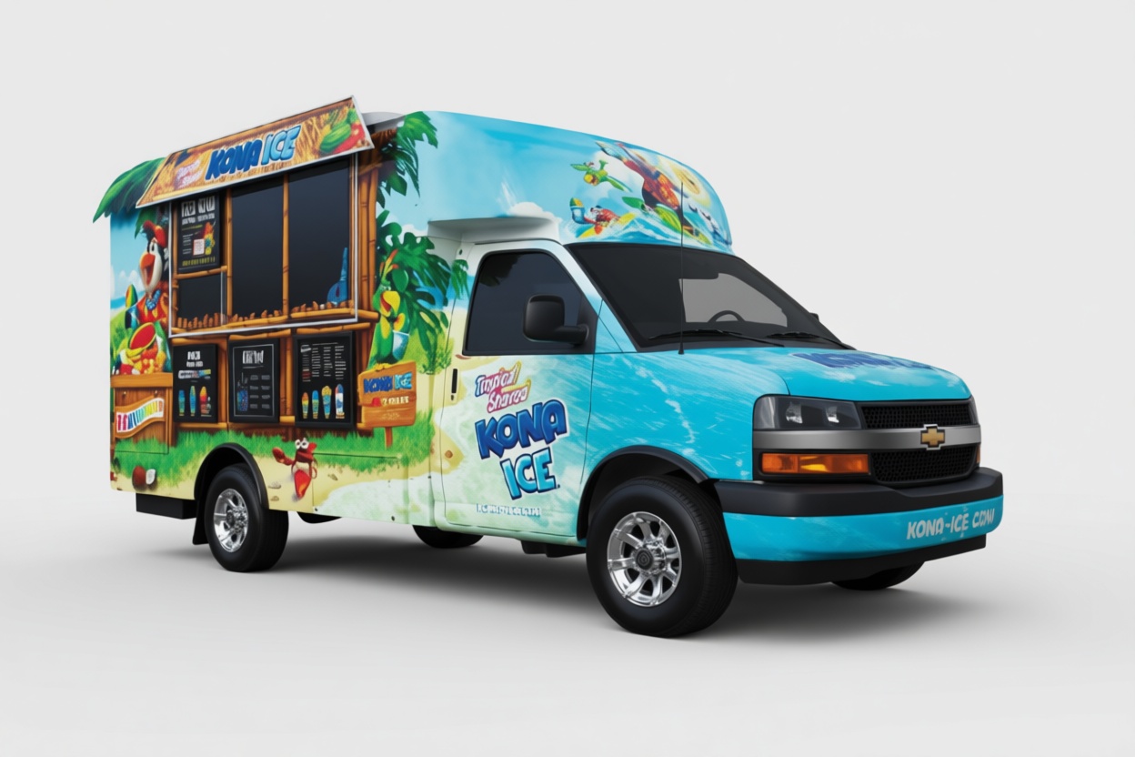 Chevrolet Kona Ice Van free 3D printable STL