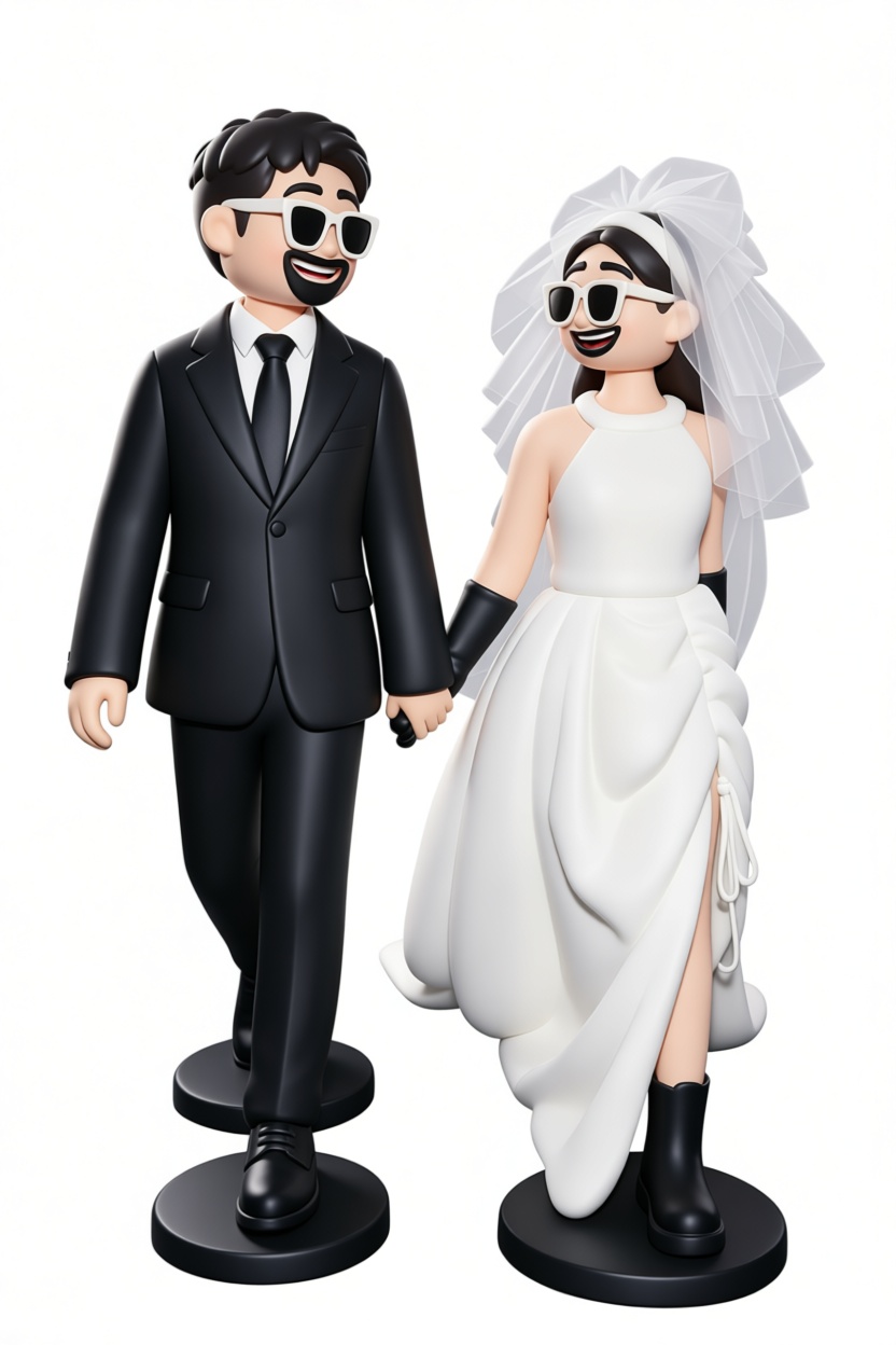 Wedding Couple Figurines free 3D printable STL