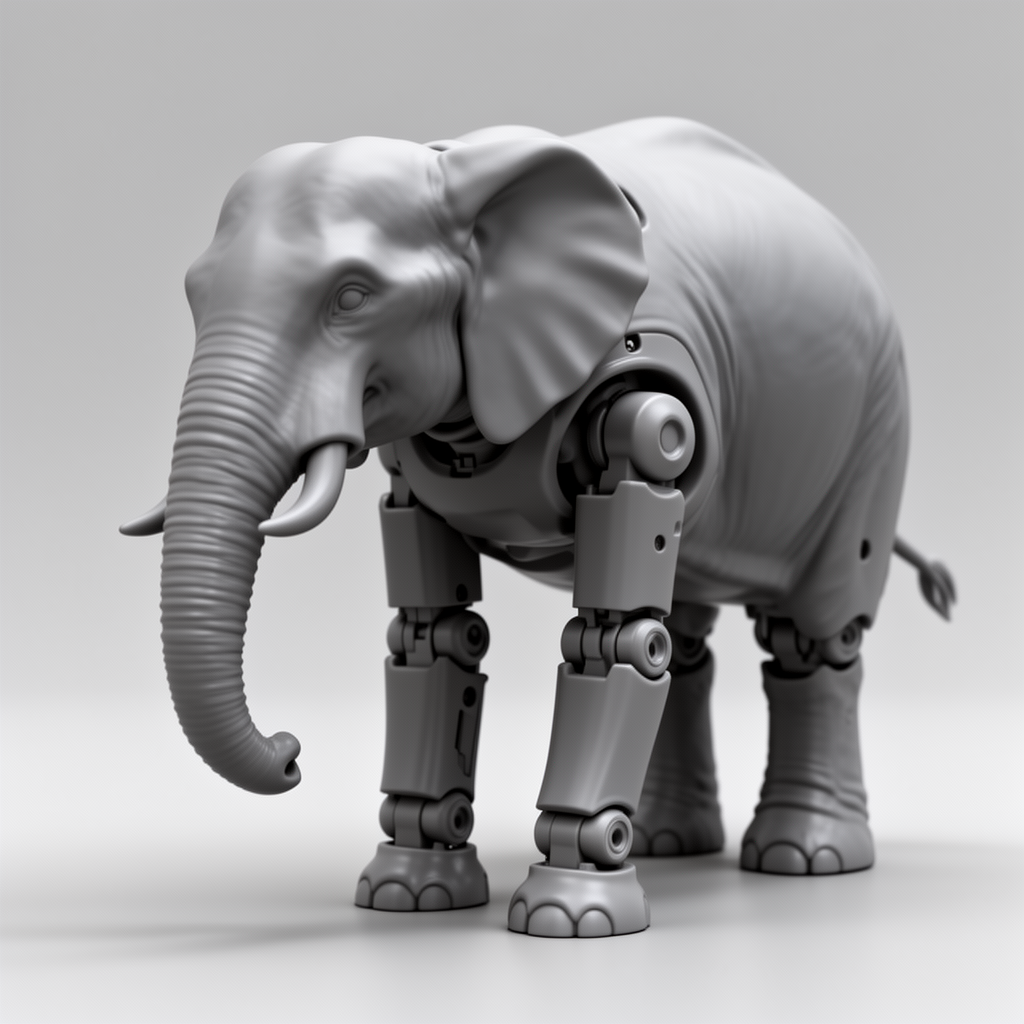 Articulated Elephant Figurine free 3D printable STL