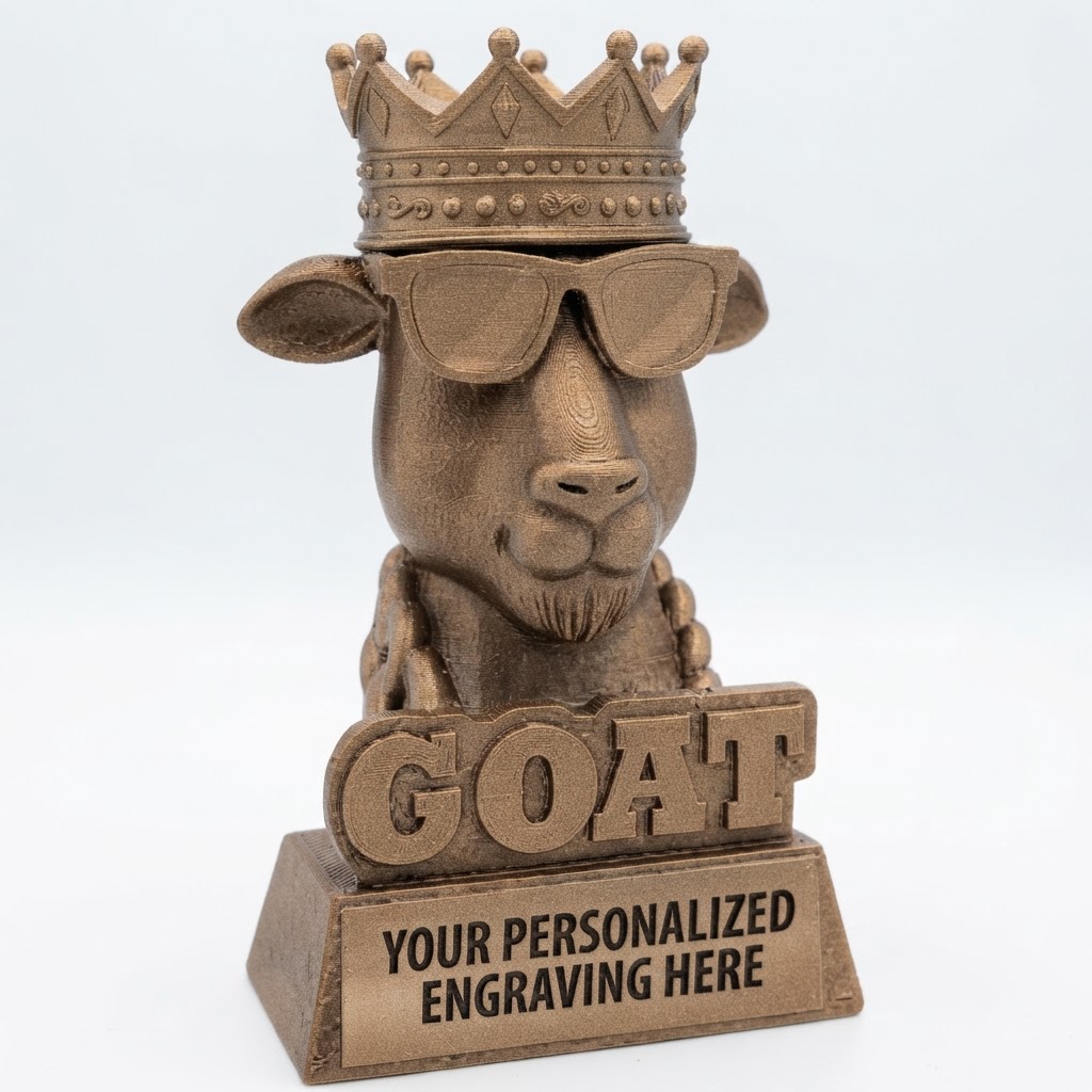 Goat King Figurine free 3D printable STL