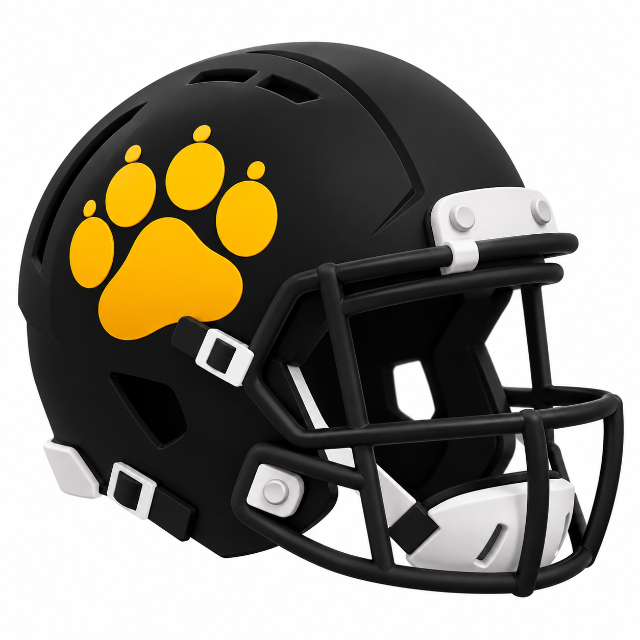 Black Football Helmet free 3D printable STL