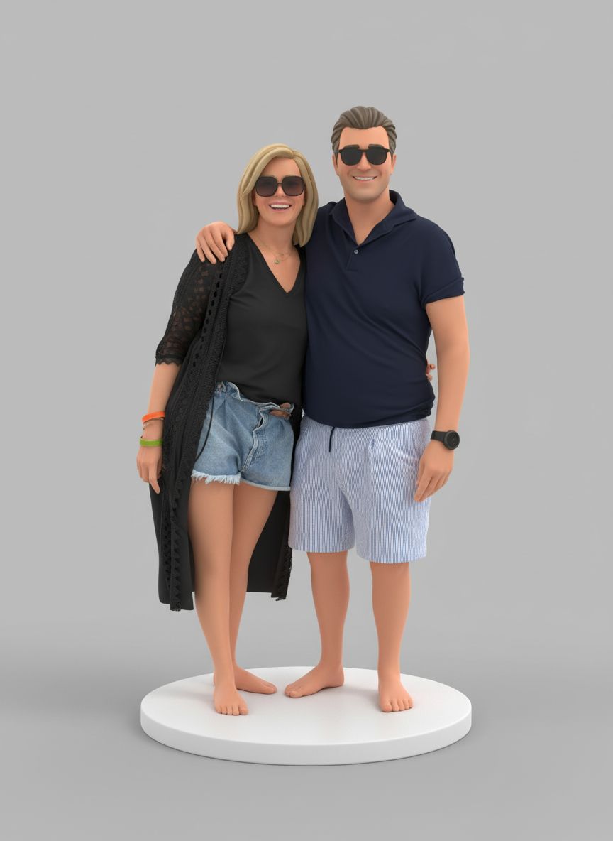 Couple 3D Figurine free 3D printable STL