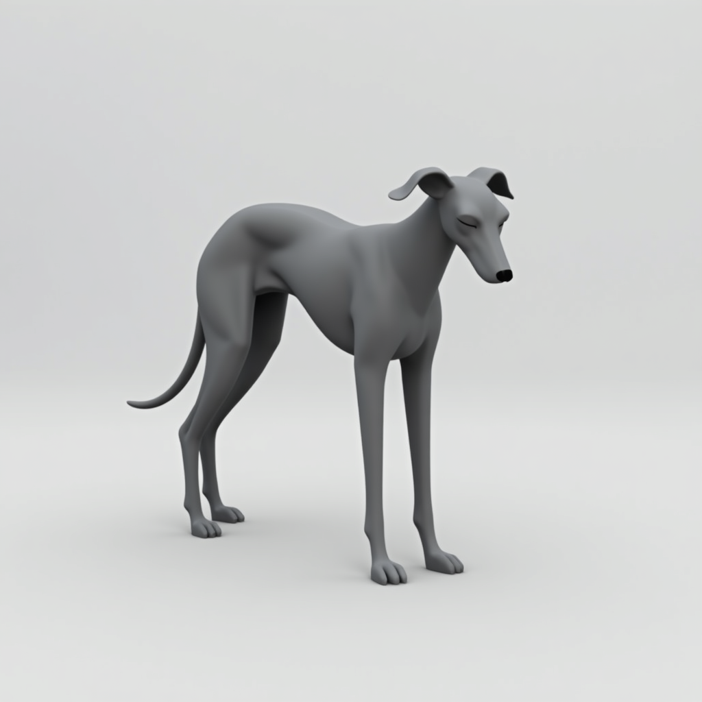 Sleepy Greyhound Figure free 3D printable STL