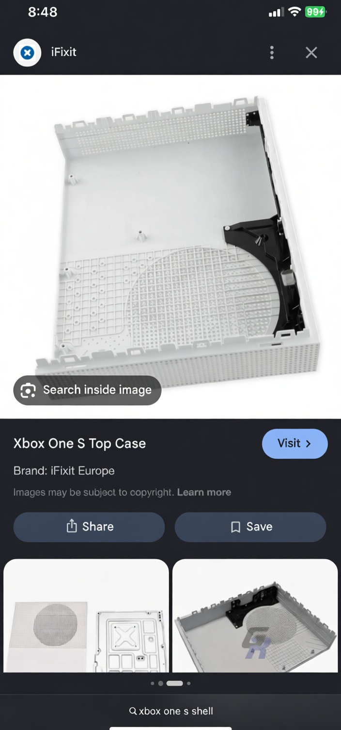 Xbox One S Top Case free 3D printable STL