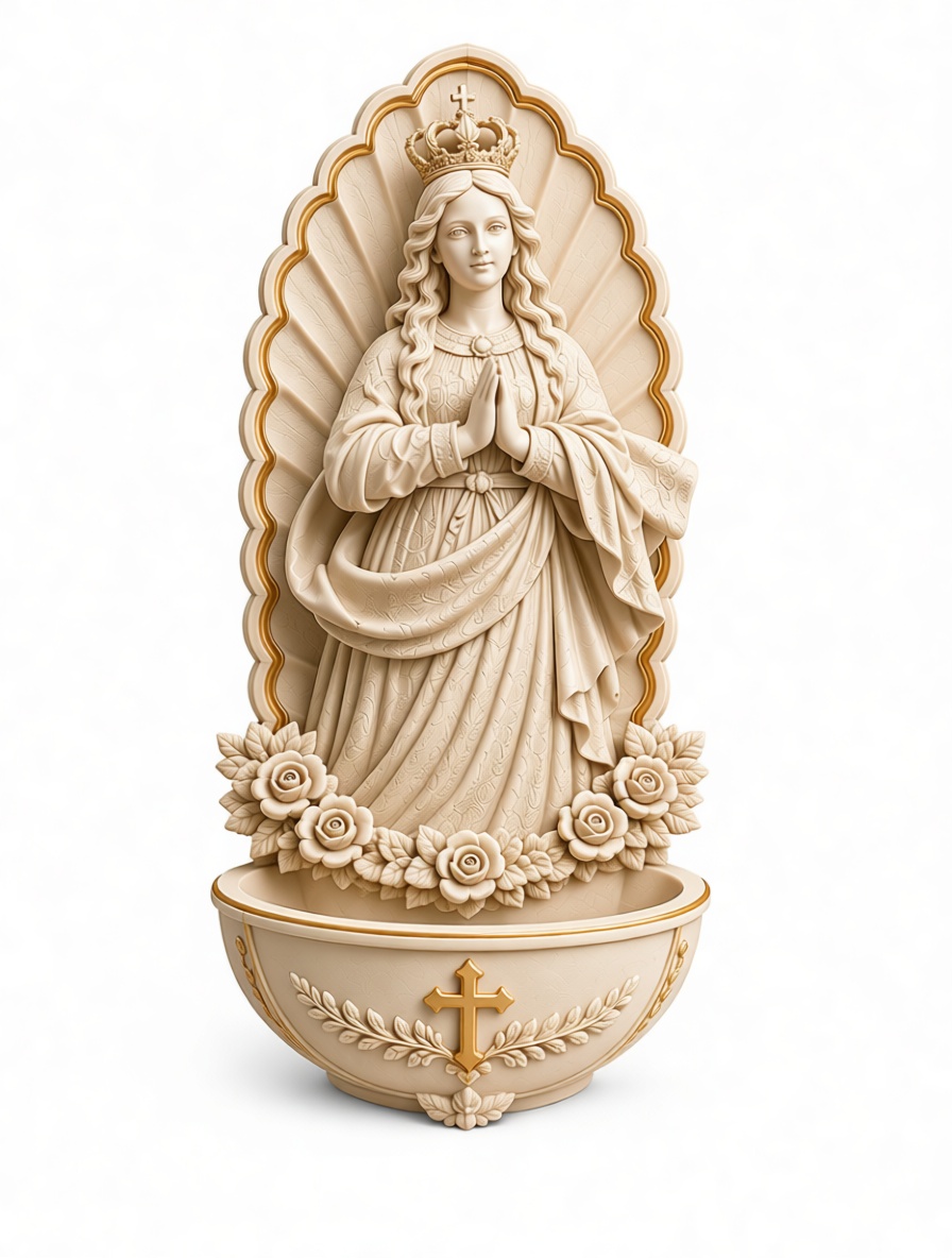 Virgin Mary Figurine free 3D printable STL