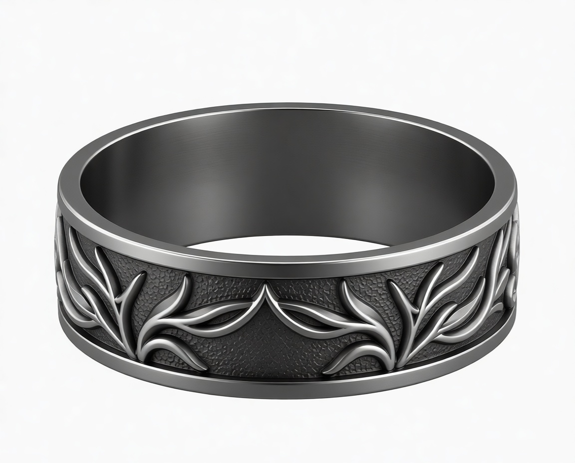 Floral Vine Band Ring free 3D printable STL