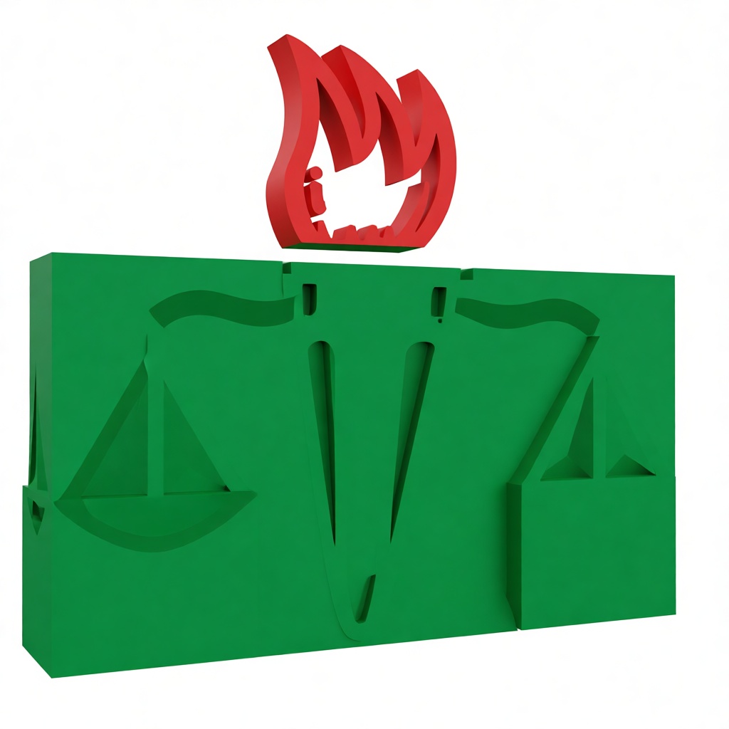 Judiciary Emblem Sculpture free 3D printable STL