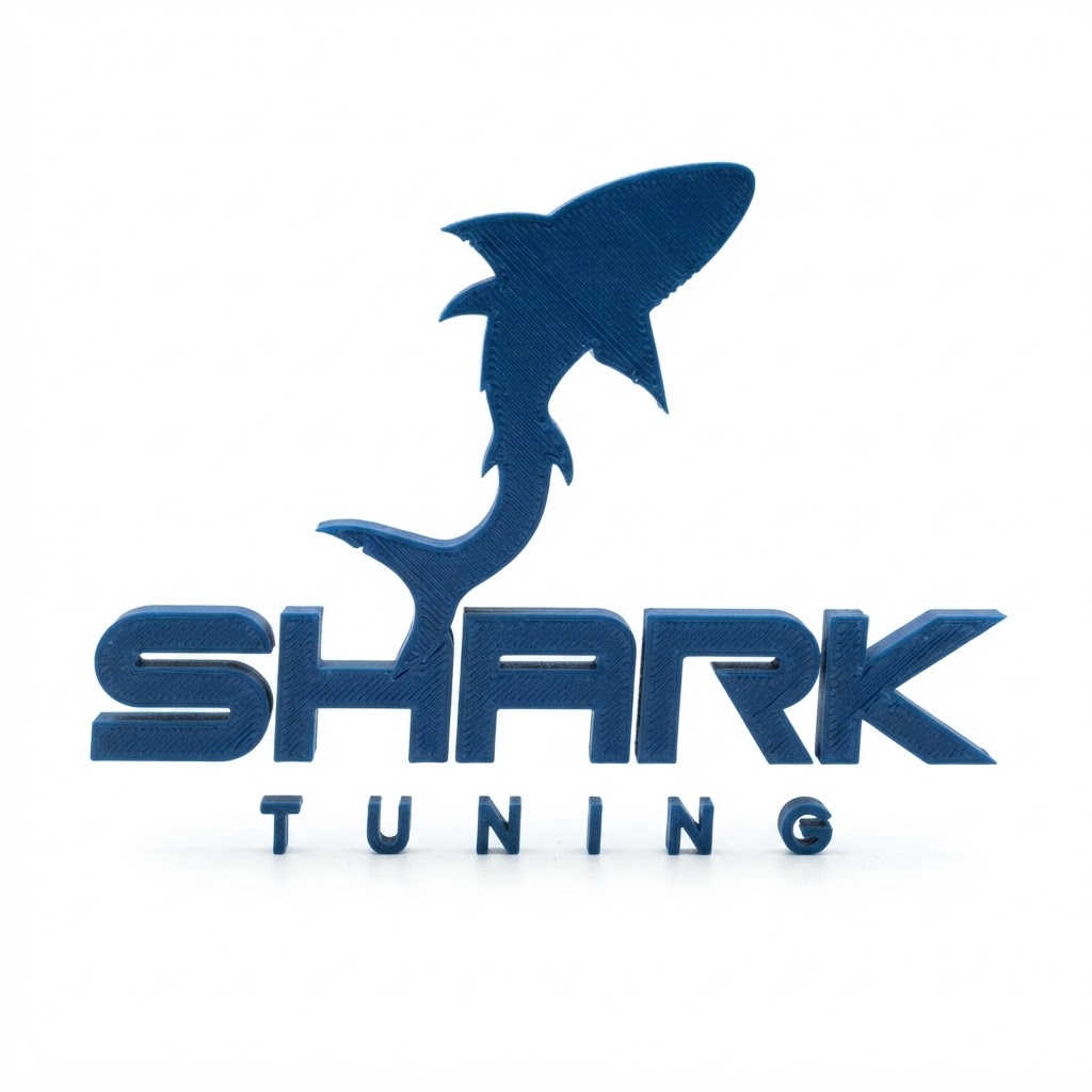 Shark Tuning Logo Model free 3D printable STL
