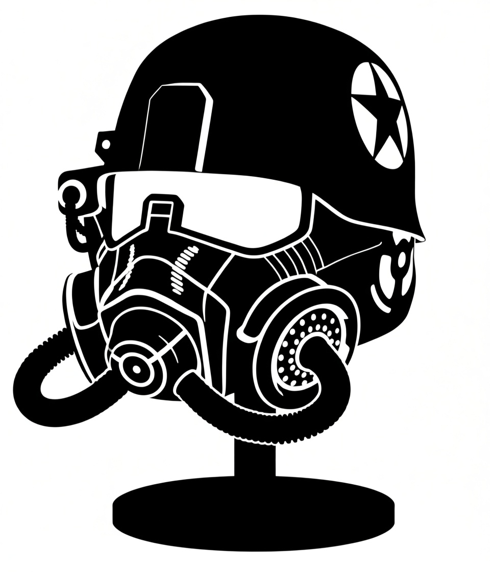 Military Pilot Helmet Model free 3D printable STL