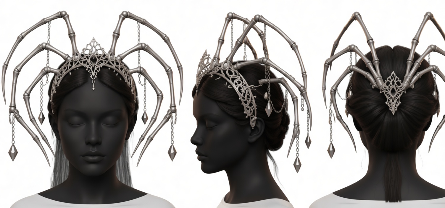 Spider Queen Headpiece free 3D printable STL