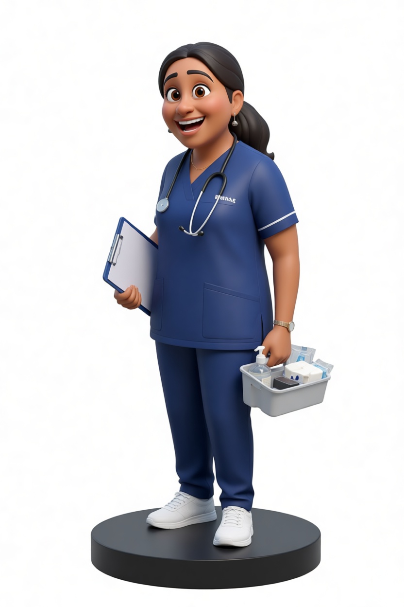 Nurse Figurine free 3D printable STL