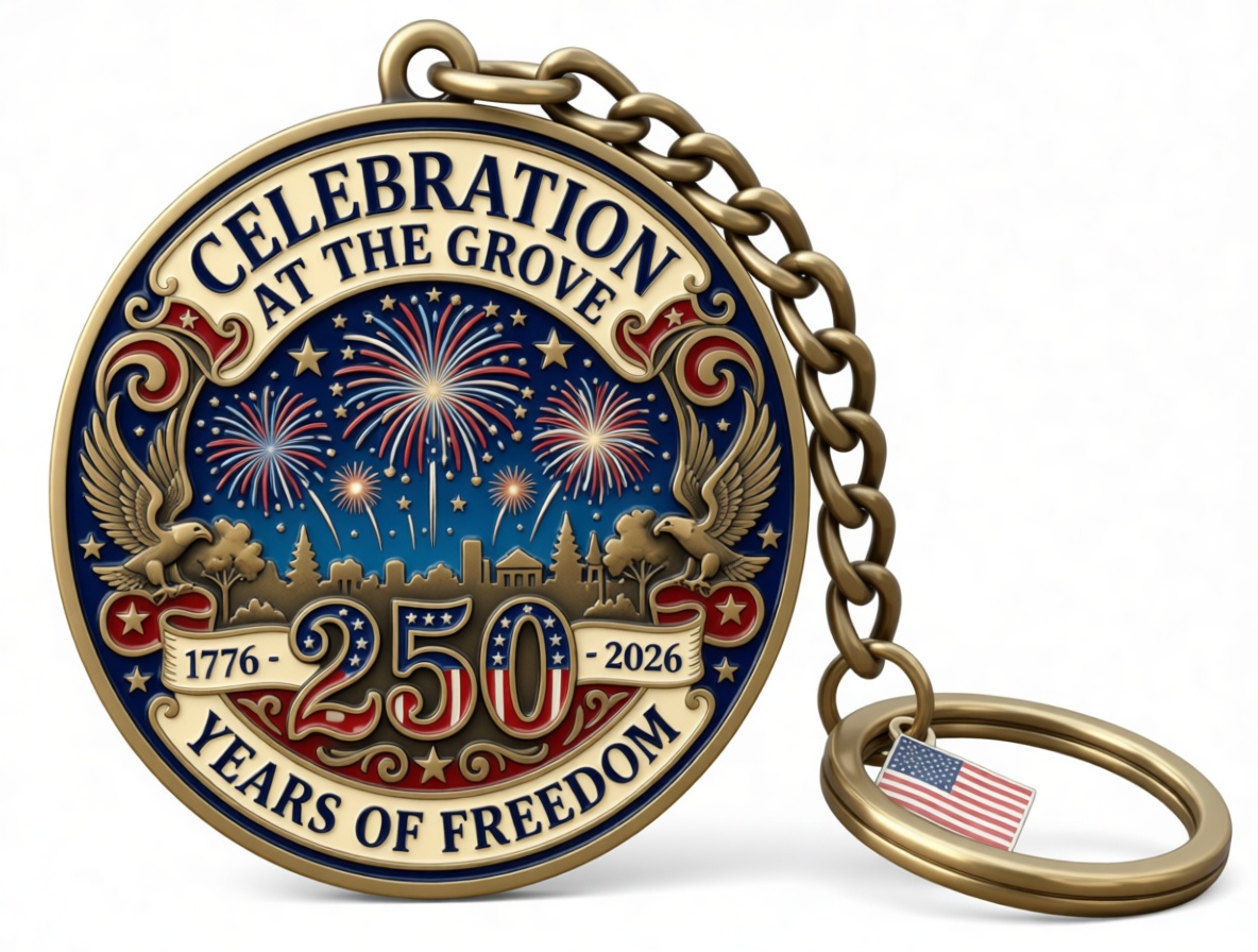 250 Years Freedom Keychain free 3D printable STL