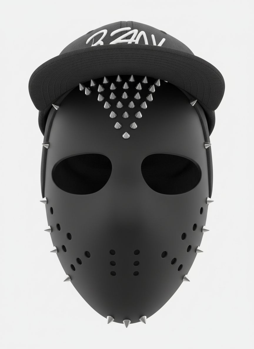 Spiked Hockey Mask free 3D printable STL